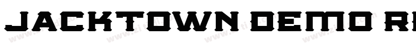 Jacktown Demo Regula字体转换